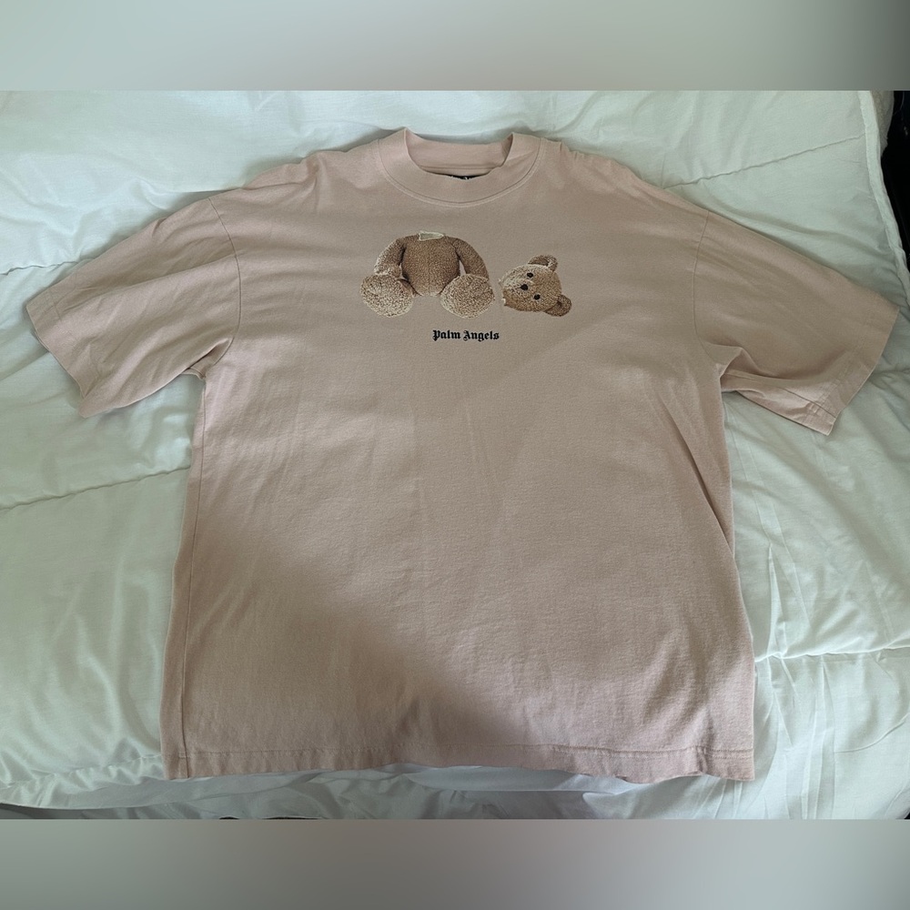 Palm Angels Baby pink Teddy Bear T-Shirt